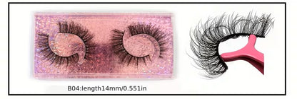 3D Faux Mink Lashes Soft &amp; Reusable, Natural &amp; Dramatic Looks, Eyelashes 10 Styles