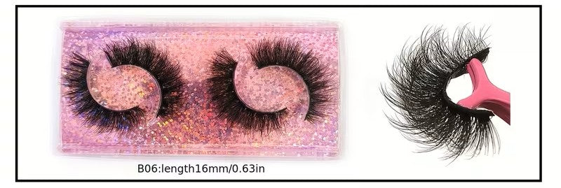 3D Faux Mink Lashes Soft &amp; Reusable, Natural &amp; Dramatic Looks, Eyelashes 10 Styles