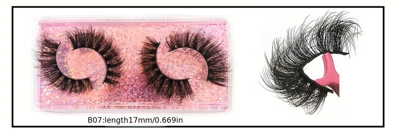 3D Faux Mink Lashes Soft &amp; Reusable, Natural &amp; Dramatic Looks, Eyelashes 10 Styles