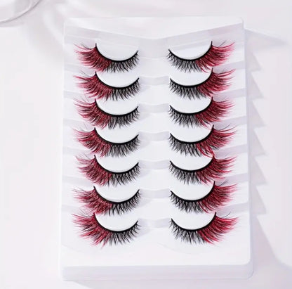Red and Black Eyelashes