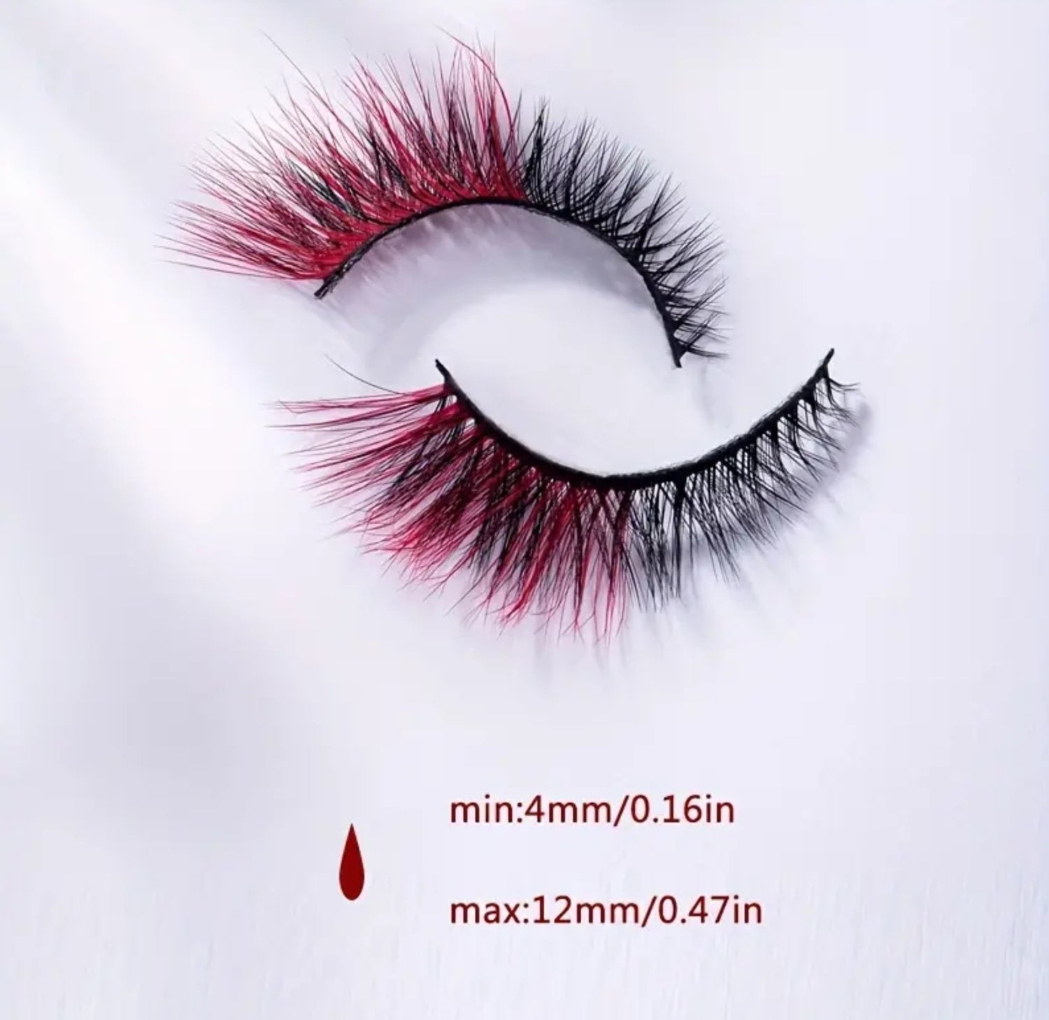 Red and Black Eyelashes