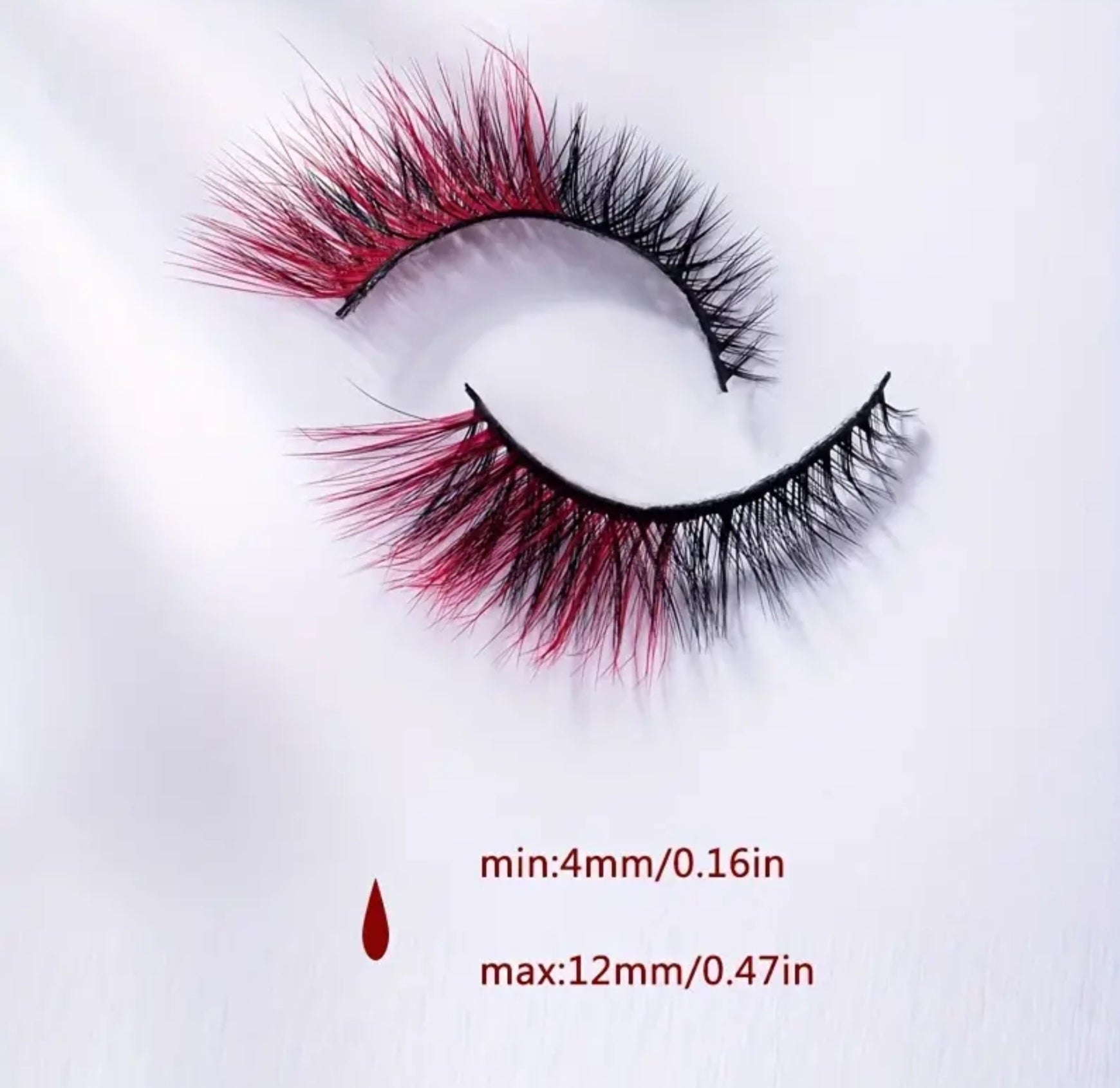 Red and Black Eyelashes