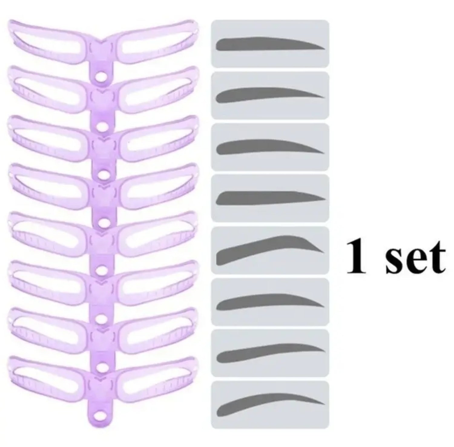Eyebrow Shape Templates