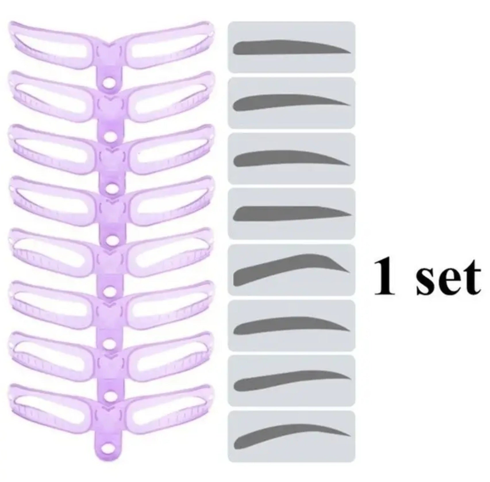 Eyebrow Shape Templates