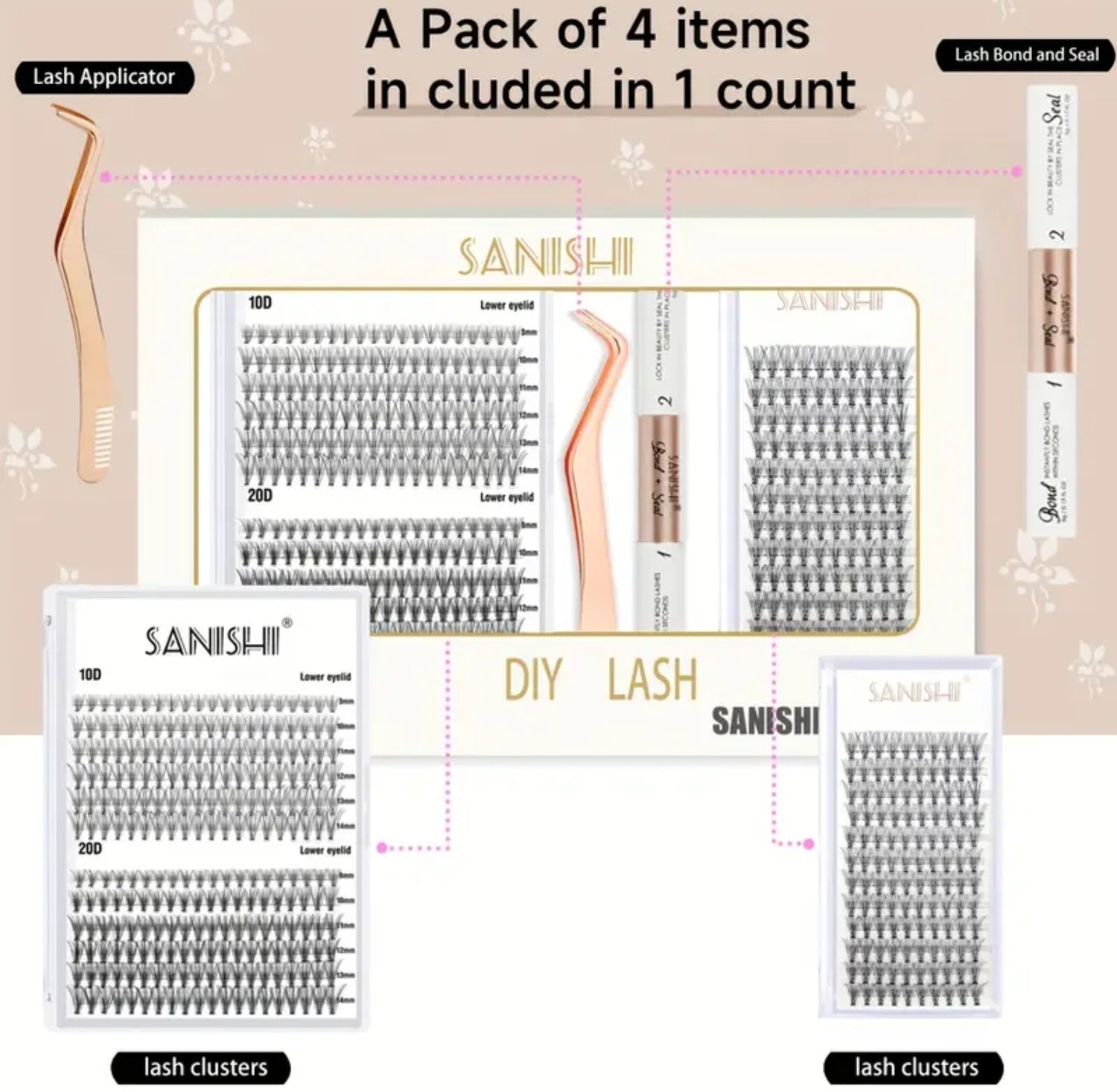 SANISHI 360 Cluster False Eyelashes (Pre-Order)