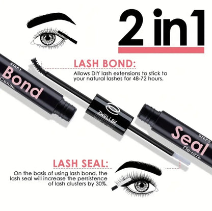 72 Eyelashes Extension Cluster Kit