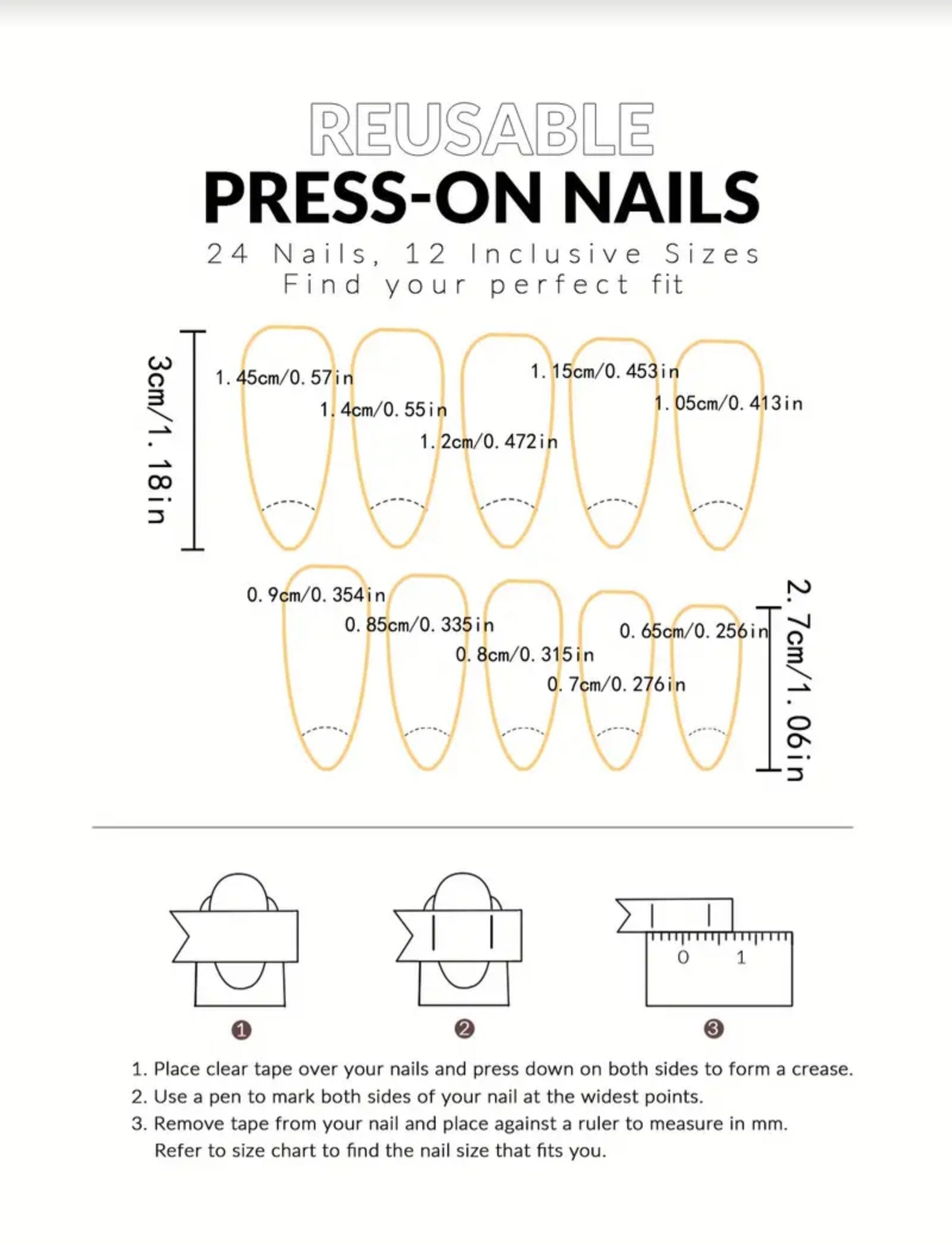 Colorful Flower Press-ons