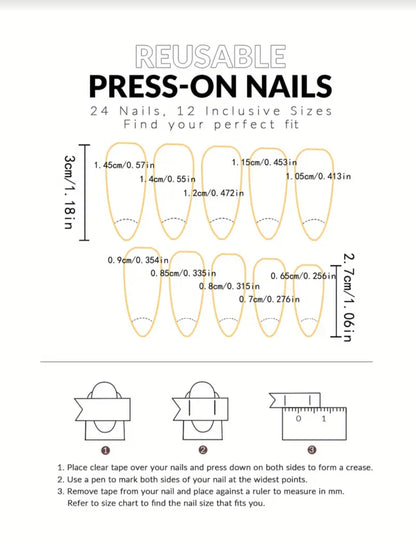 Colorful Flower Press-ons