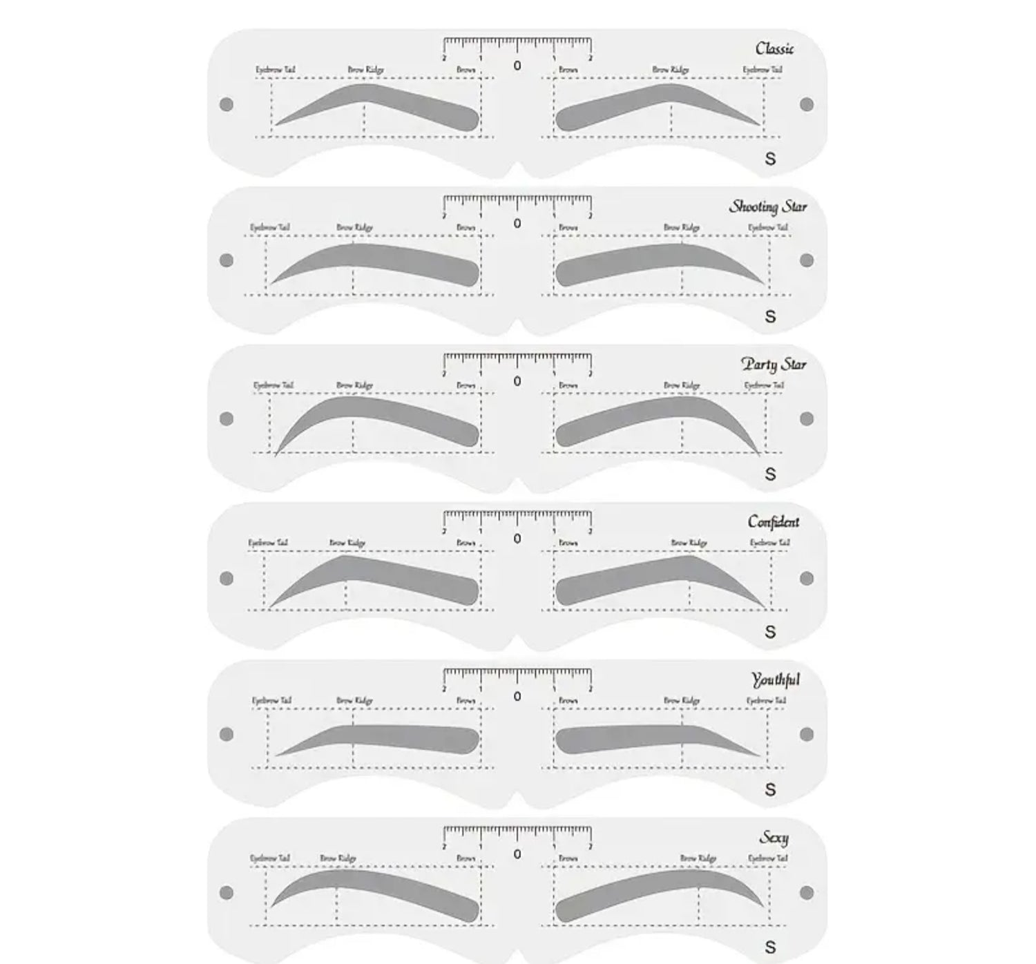 Eyebrows Stencils