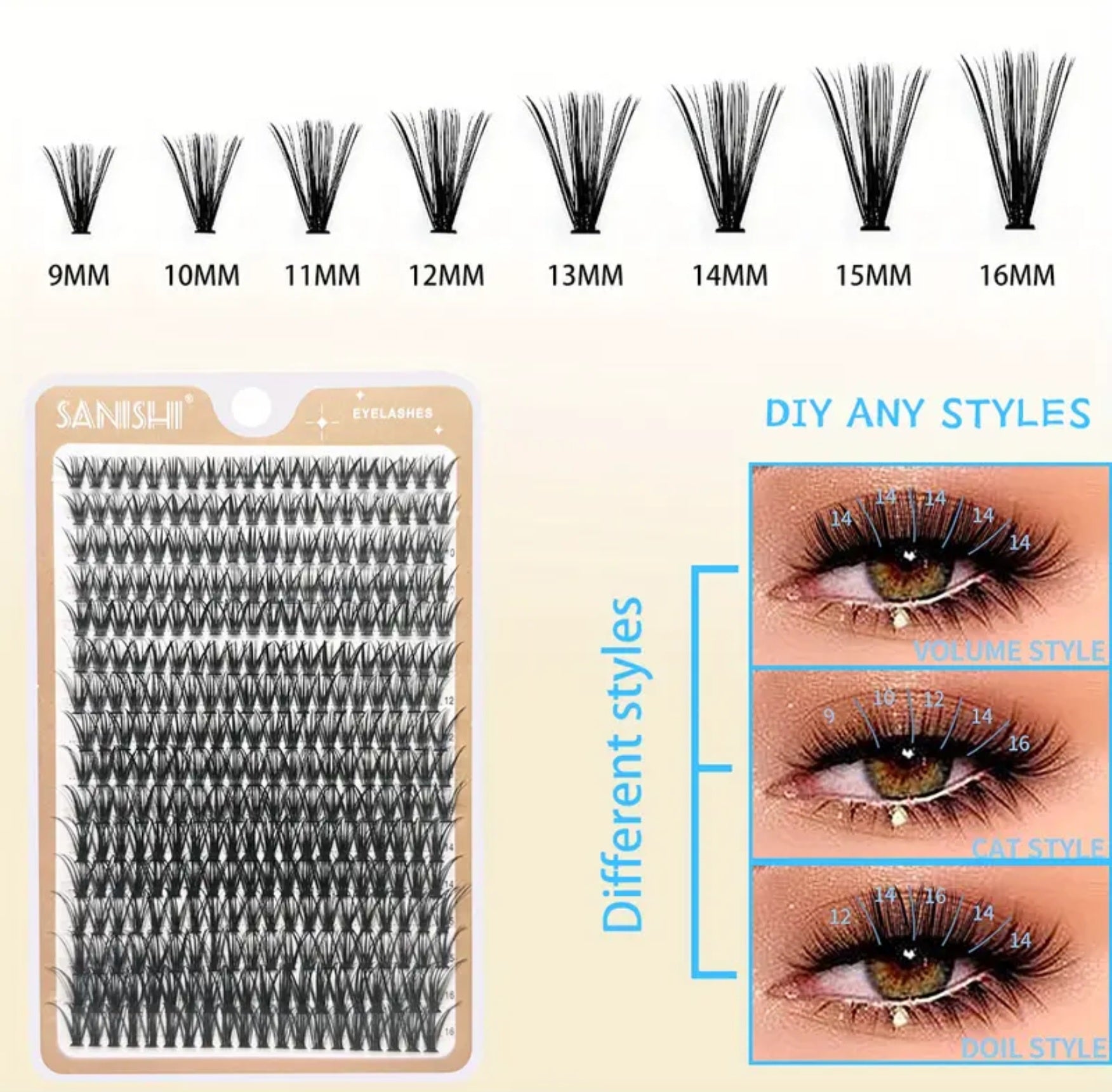 SANISHI  320 Natural Thick DD curl 40D (Pre-Order)