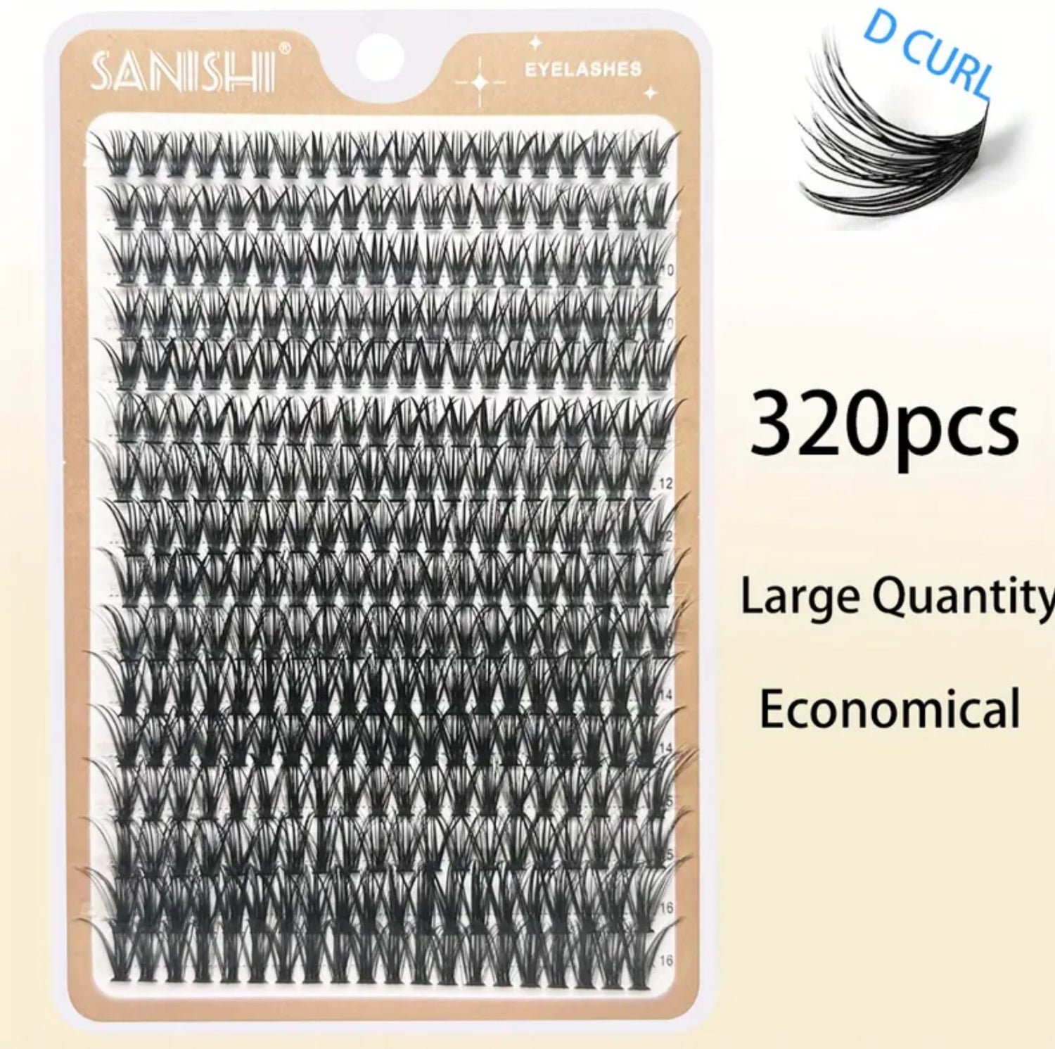 SANISHI  320 Natural Thick DD curl 40D (Pre-Order)