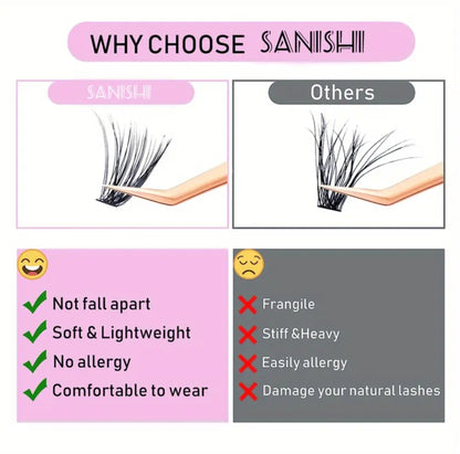 SANISHI  240 Lash D Clusters 9-16mm (Pre-Order)