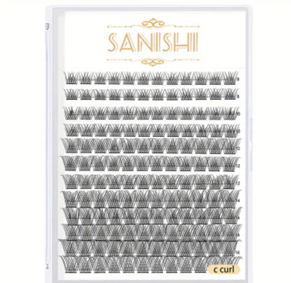SANISHI  144 Lash Clusters C &amp; D Curl (Pre-Order)