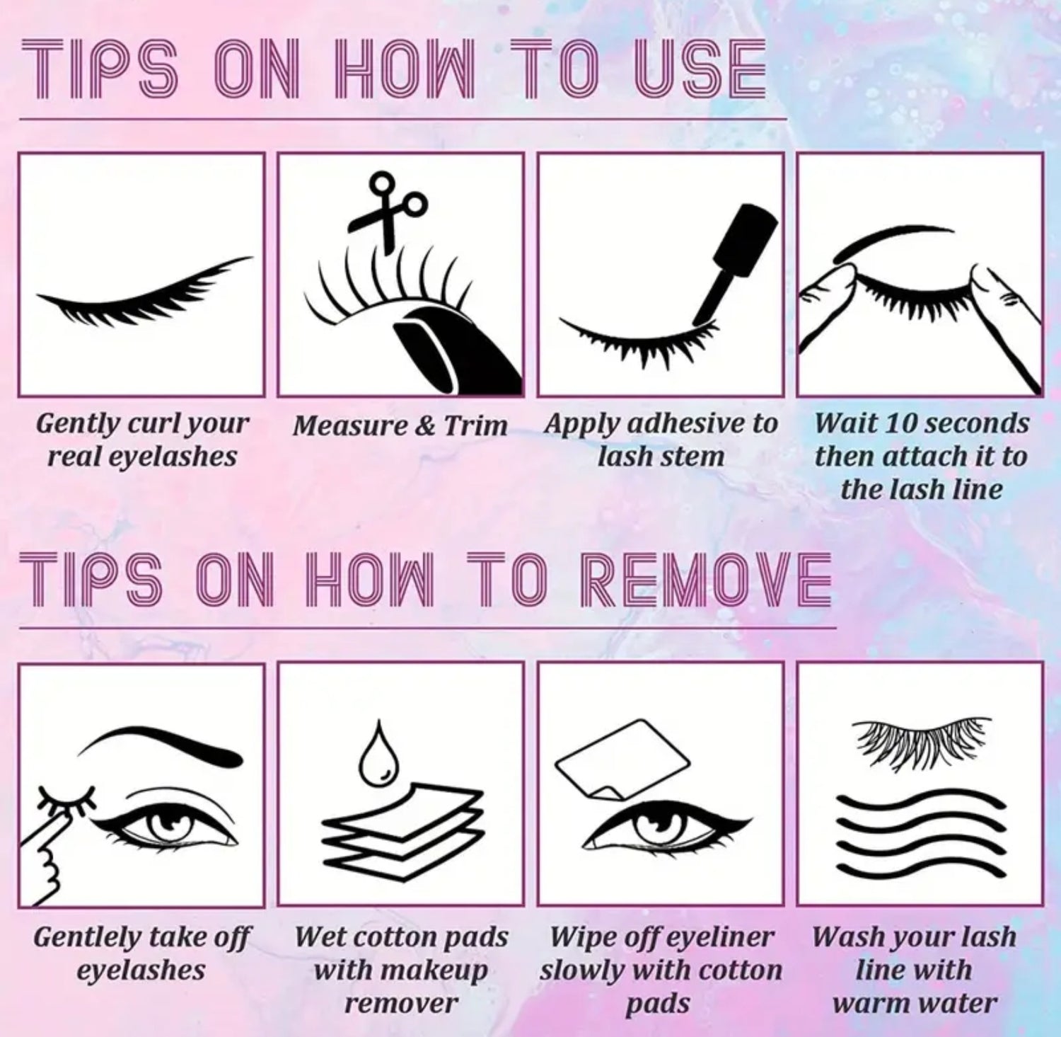 Dramatic Long D Curl Eyelashes