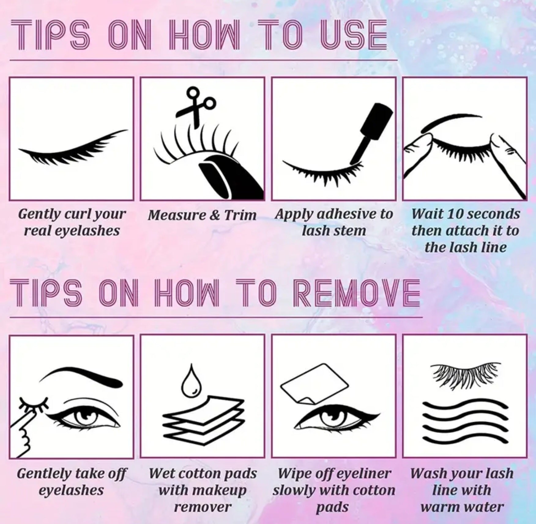 Dramatic Long D Curl Eyelashes