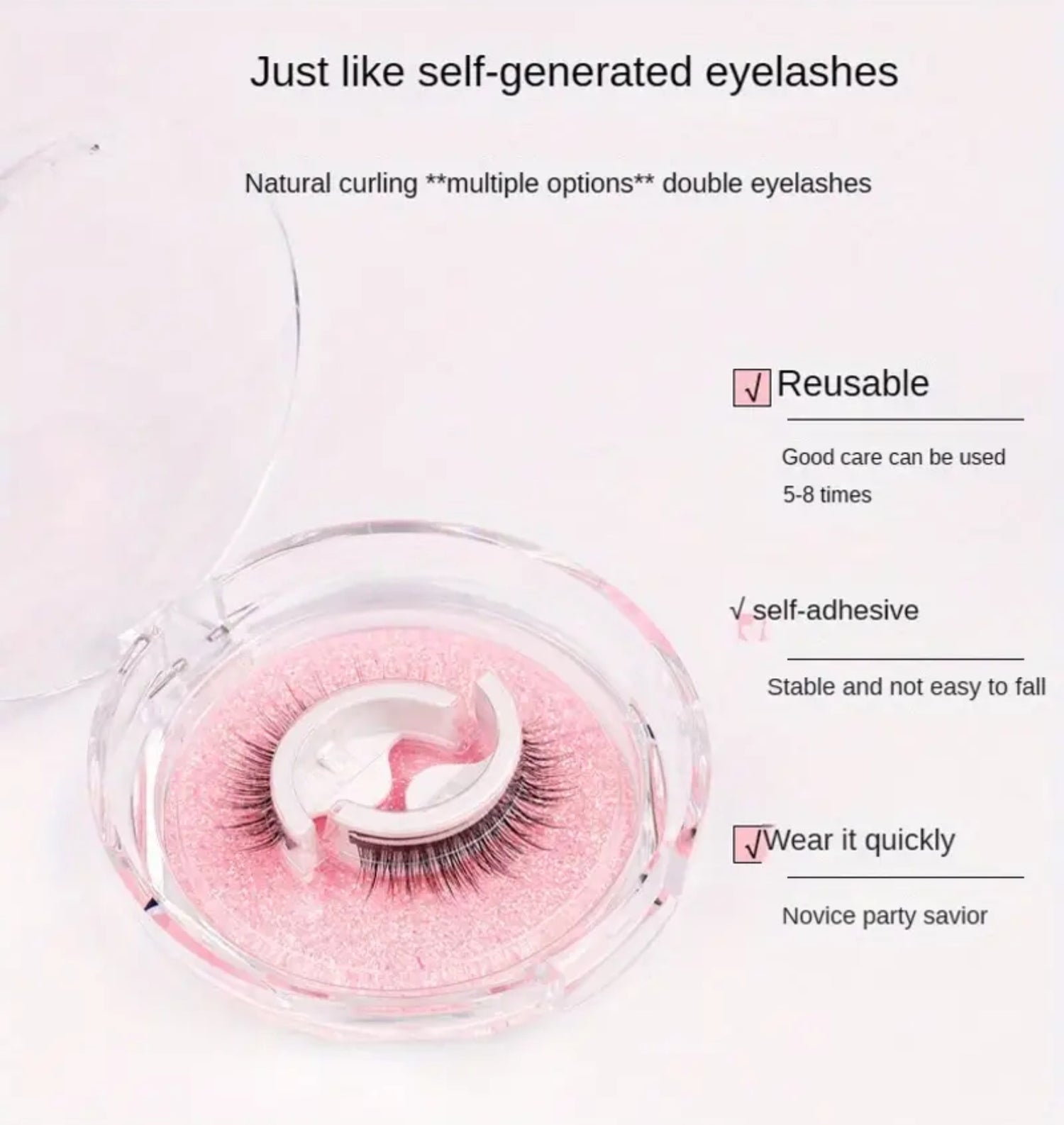Self-Adhesive Reusable Eyelashes