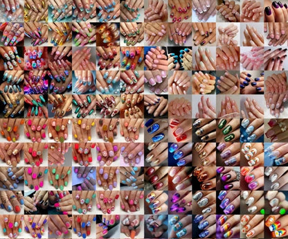 Random Glam Design Press-Ons Nails 20-24 pieces