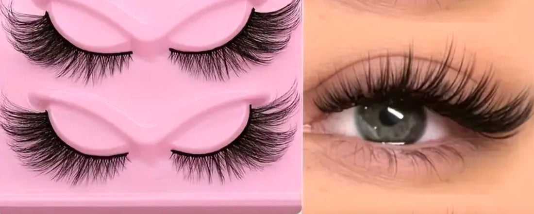 3D Cat-Eye Eyelashes Dramatically Fox-Eye Style with Thick, Fluffy, Elongated Individual Kit