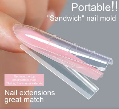 Water Drop Sandwich Layer Nail Dual Form 15 pieces DIY