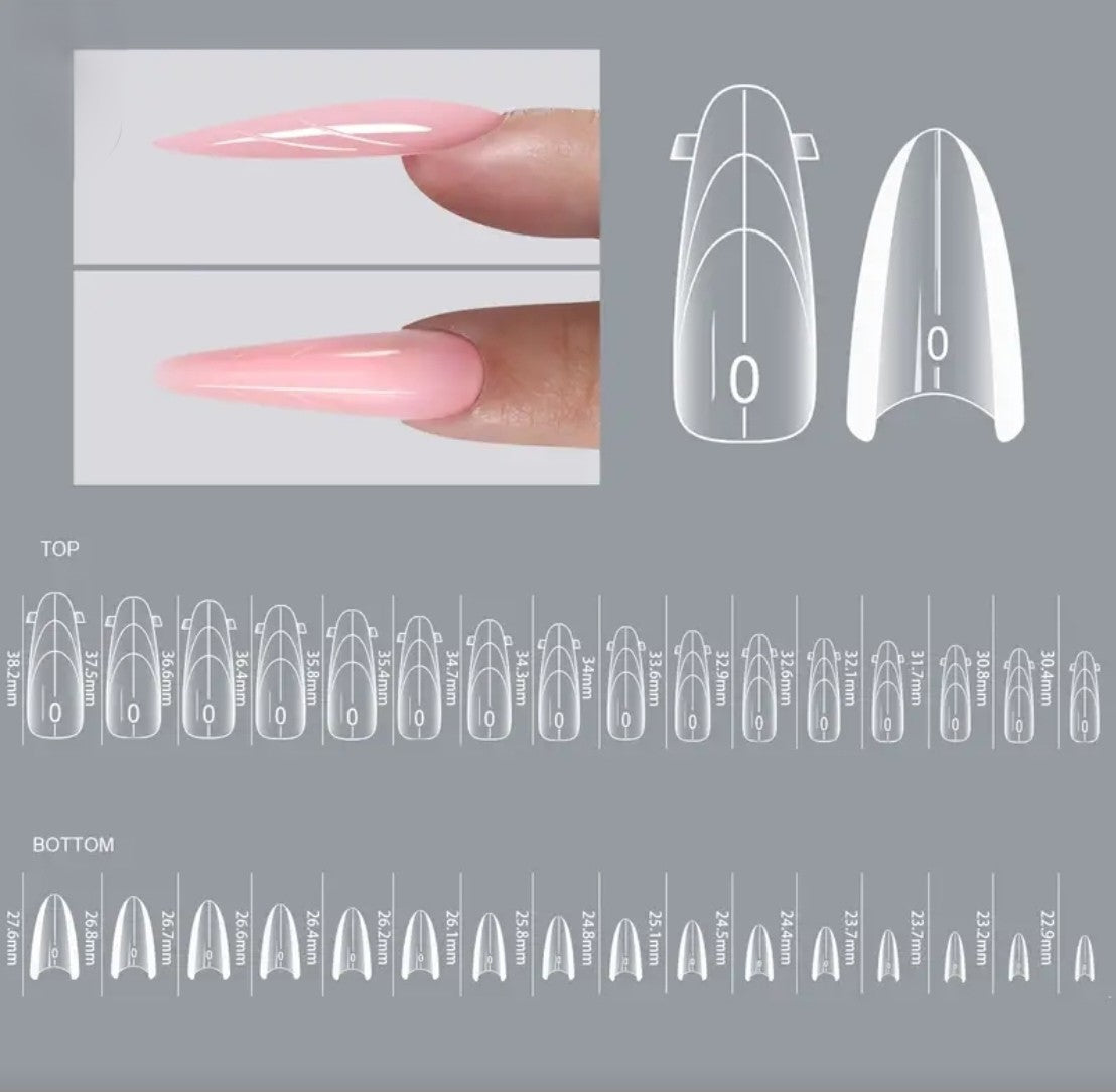 Water Drop Sandwich Layer Nail Dual Form 15 pieces DIY