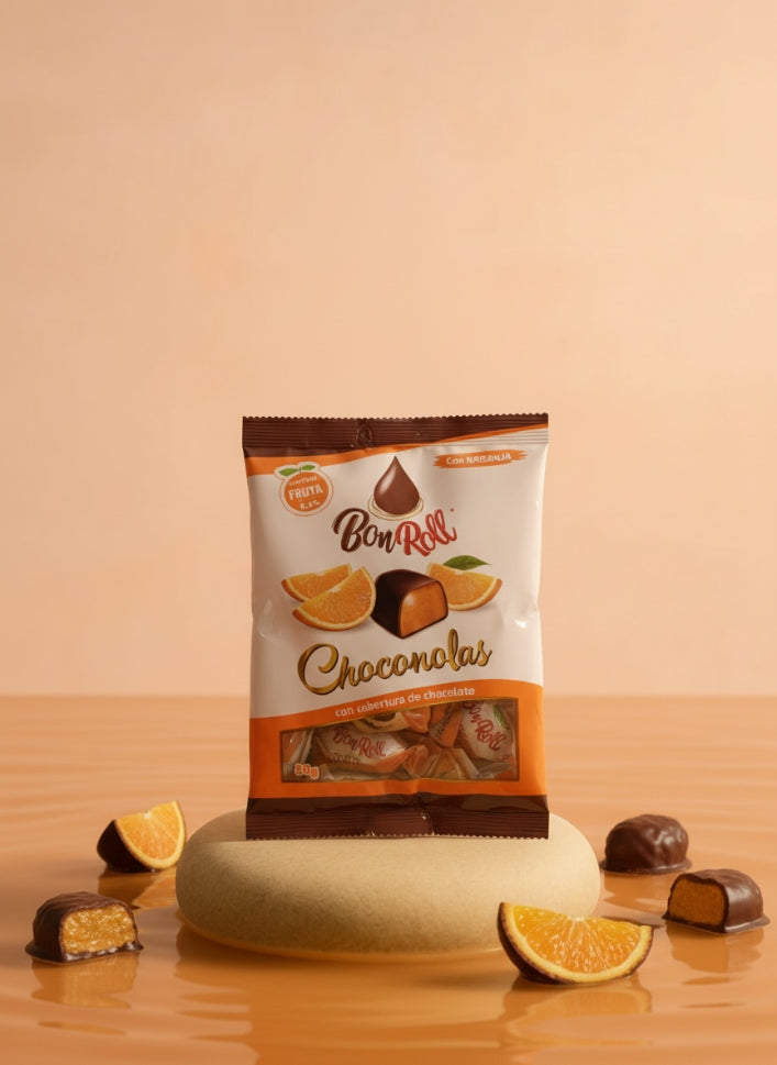 Bon Roll Choconolas Covered Fruits 2.82oz/80g Bag