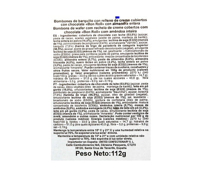 Bon Roll Bombons with Chocolate Cream and Nuts