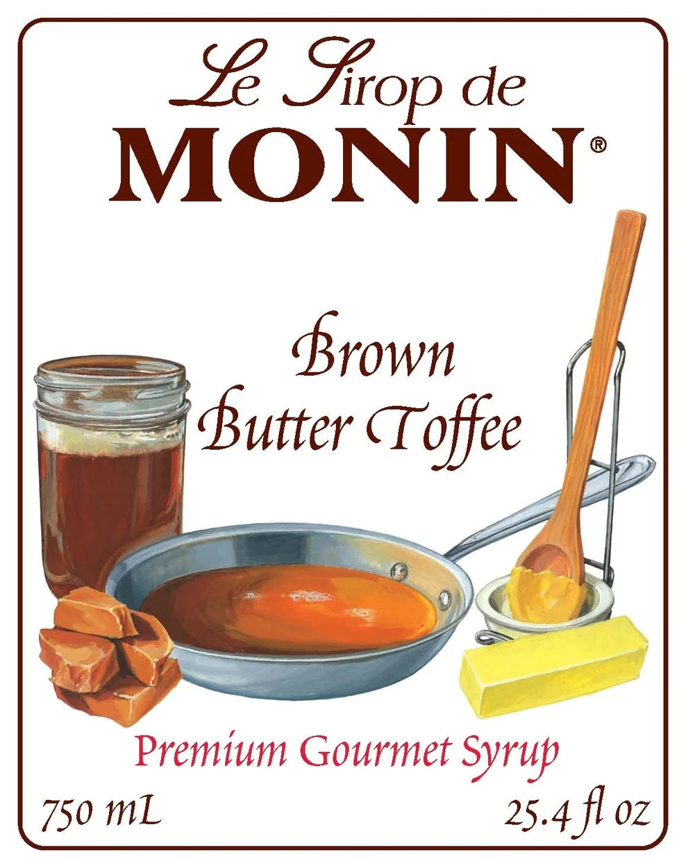 Monin - Brown Butter Toffee Syrup 750ml