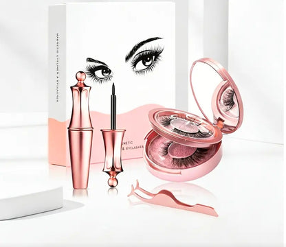 2 Pairs Magnetic Eyelashes &amp; Eyeliner Kit