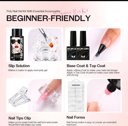 Morovan Salon Grade Polygel Nail Enhancement Set