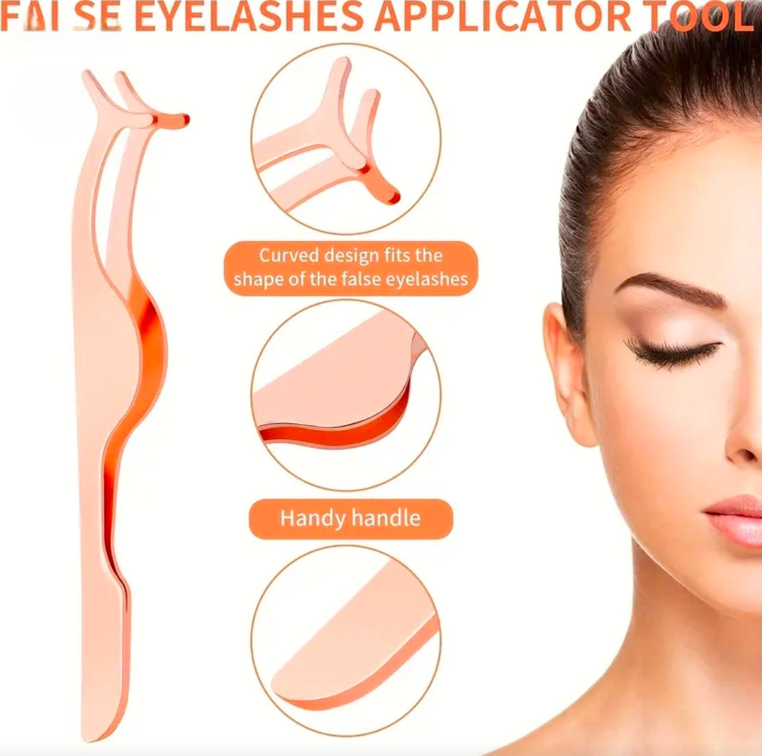 5 pcs Rose Gold Eyelash Applicator Tool