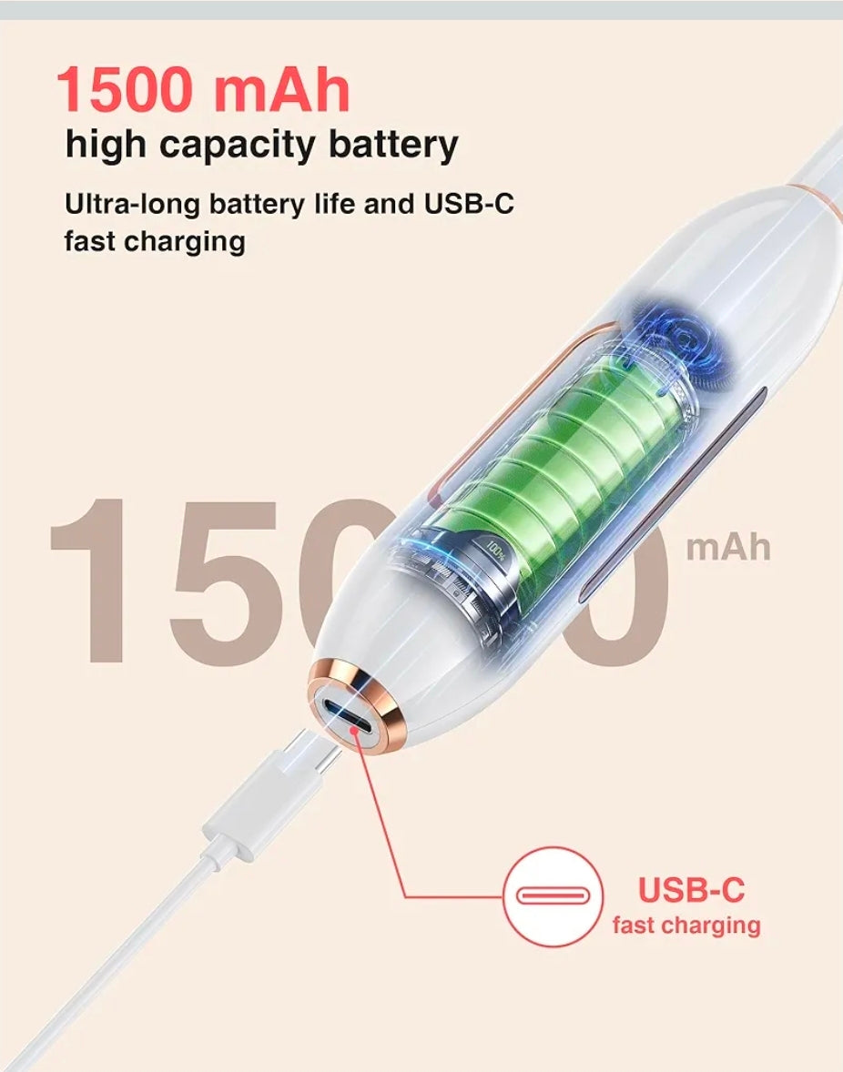 Hilunda 2 in 1 Nail Drill Electric Nail File with Makeup Brush Cleaner