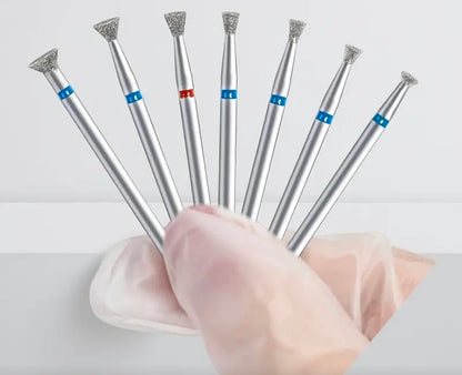 Acrylic Nail Gel Drill Tips 7 pieces