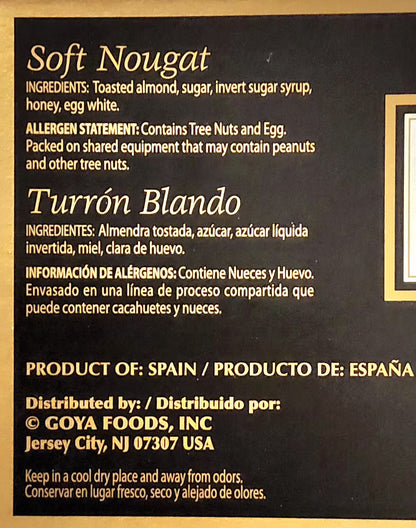 El Quijote Turron 3 different Flavors