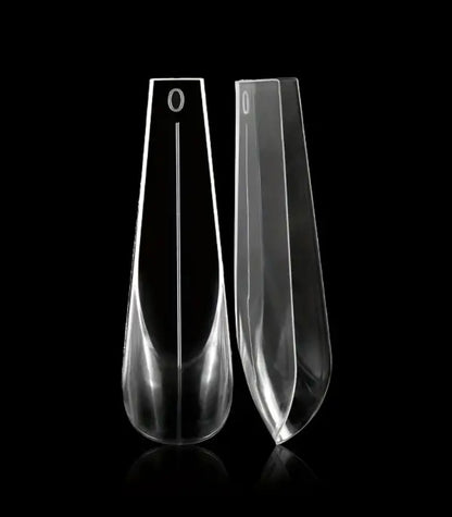 Trapezoidal Half- Elongated Flat Ballet Nail Tips for Professional Nail Modeling 14 pieces