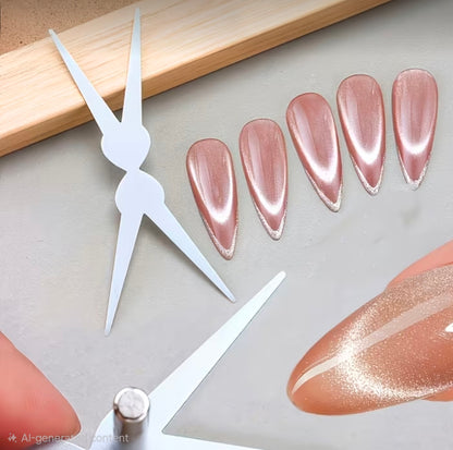 CatEyes Magnet Double Headed Scissors Shape Nail Magnet Tool