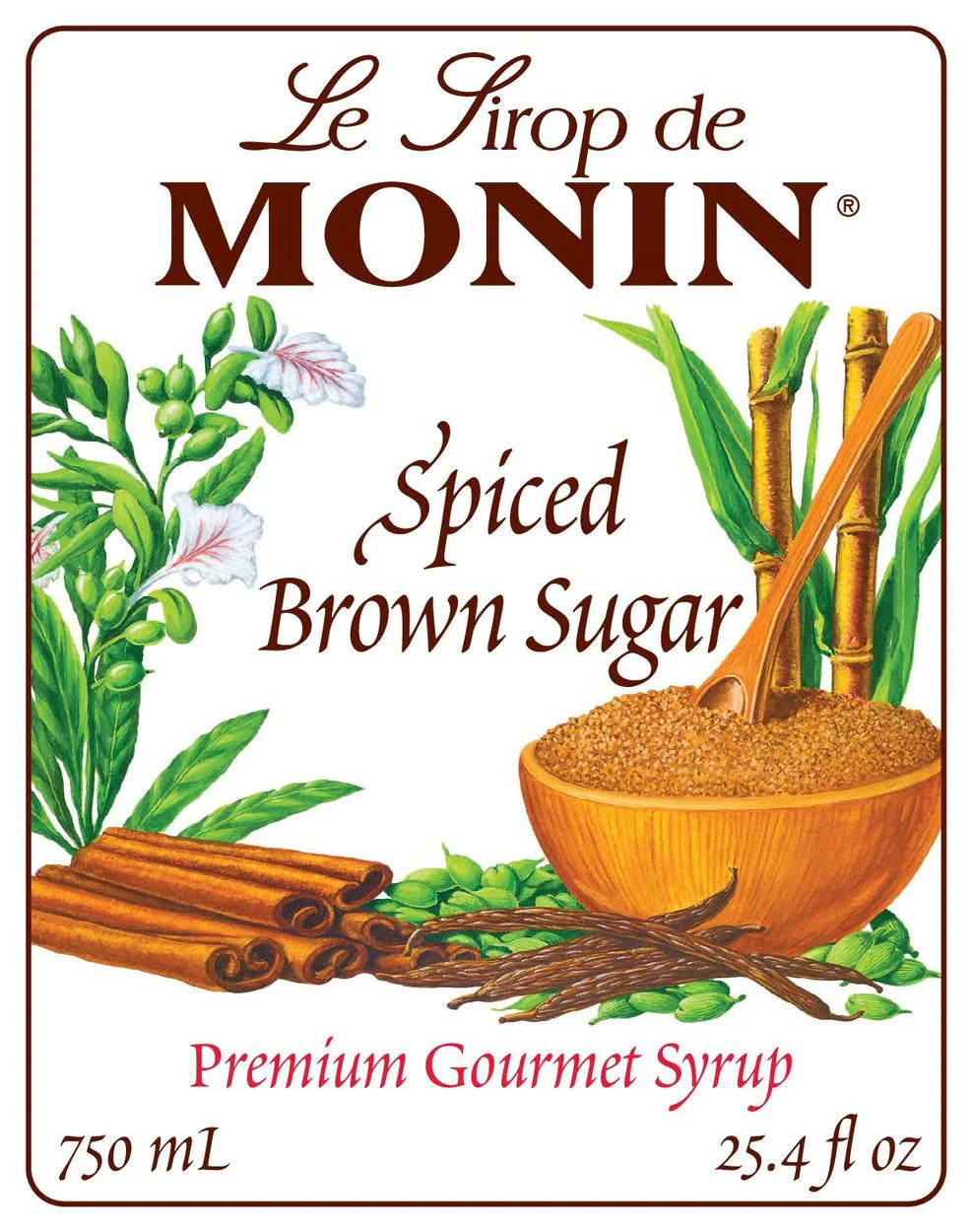 Monin - Spiced Brown Sugar Syrup, 750 ml