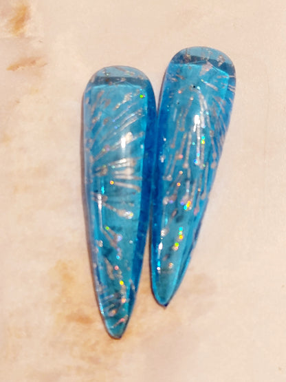 Jelly Custom Press-ons with Holo Design Mini to XXL 20-24 pieces