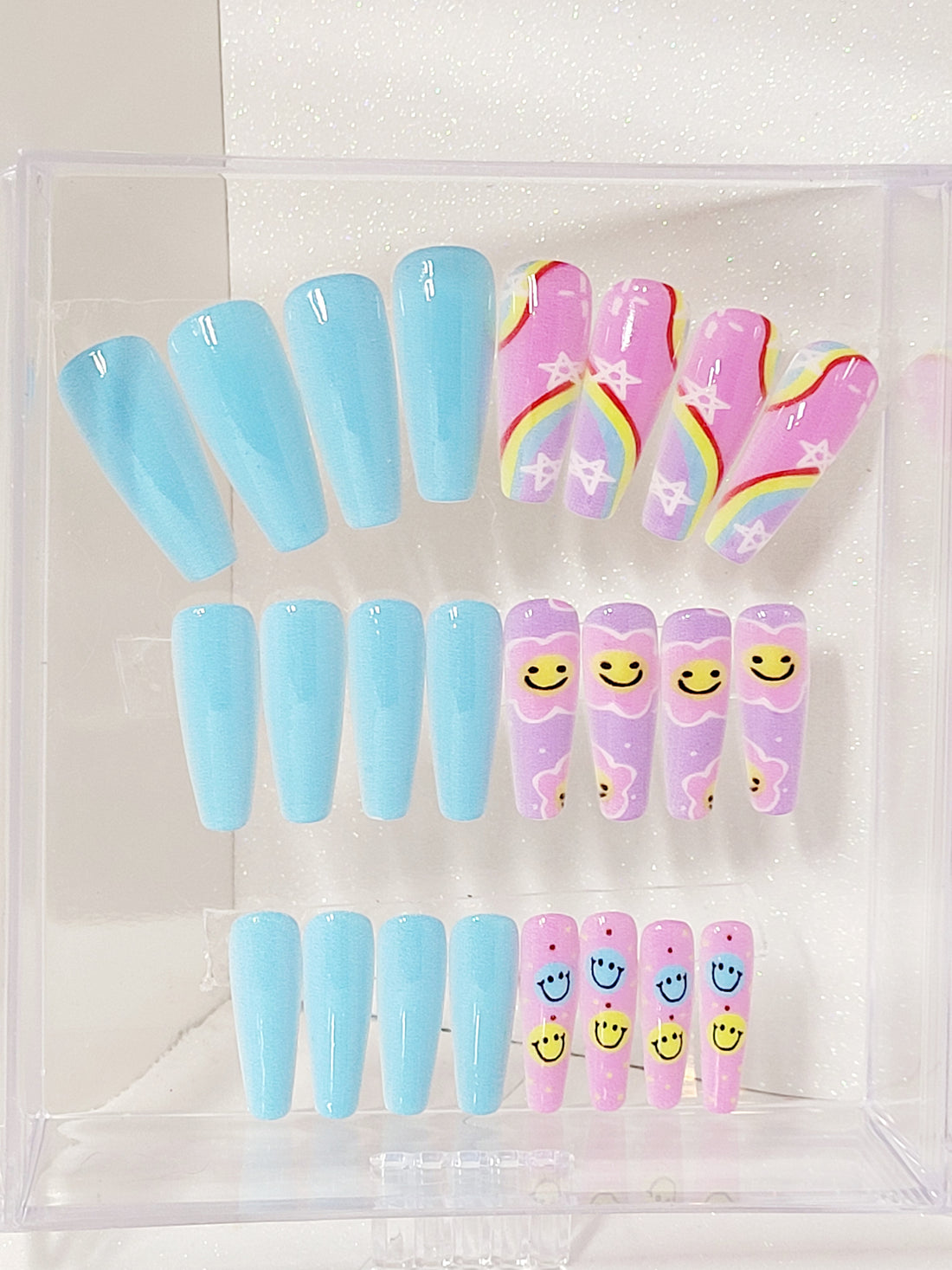 Long Coffin Various Design in Stackable Box 20-24 pieces