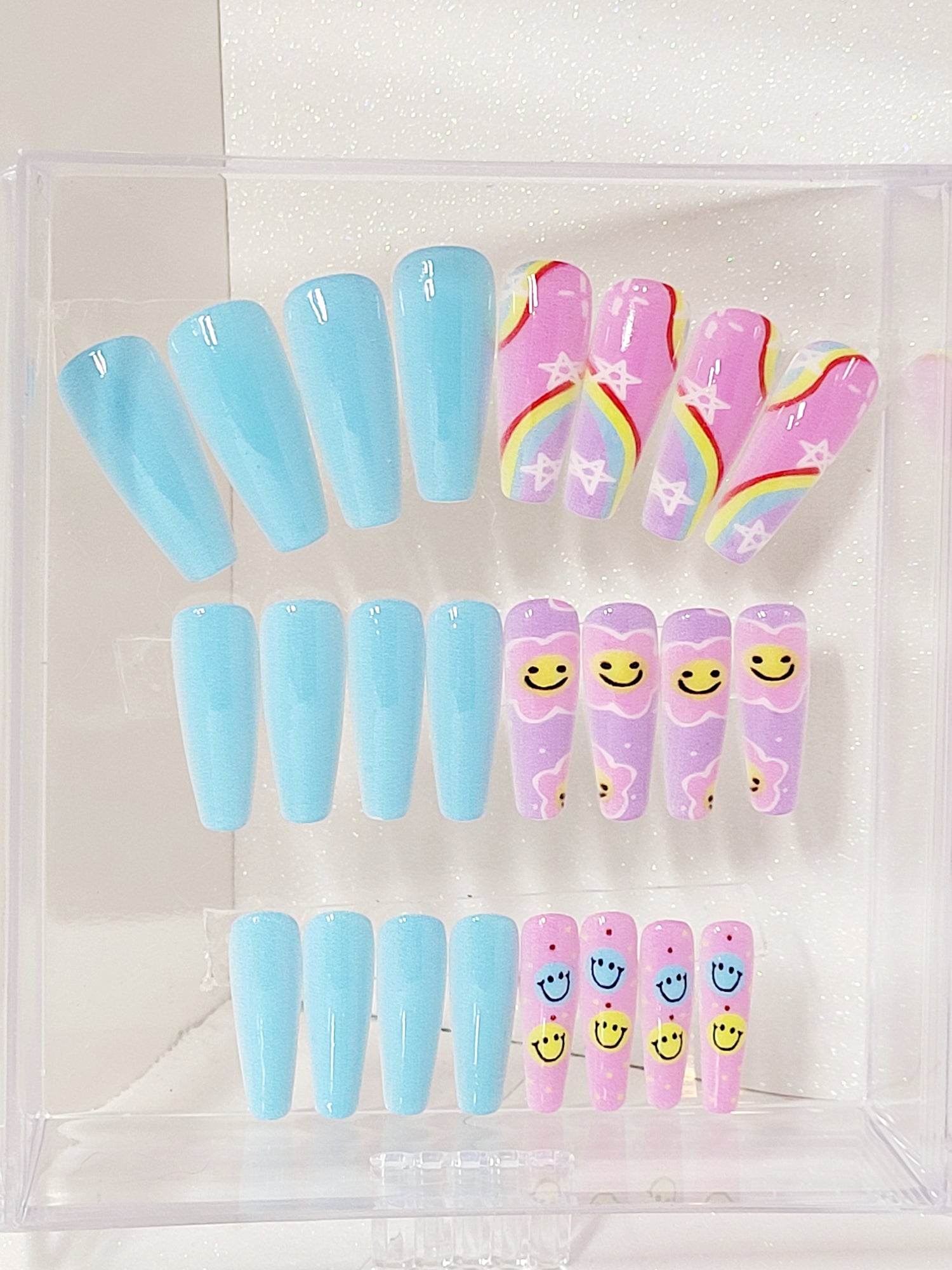 Long Coffin Various Design in Stackable Box 20-24 pieces