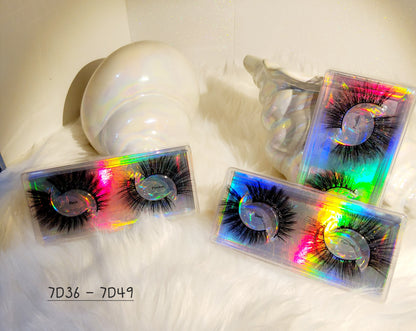 7D Combo - Black 35mm Faux Lashes