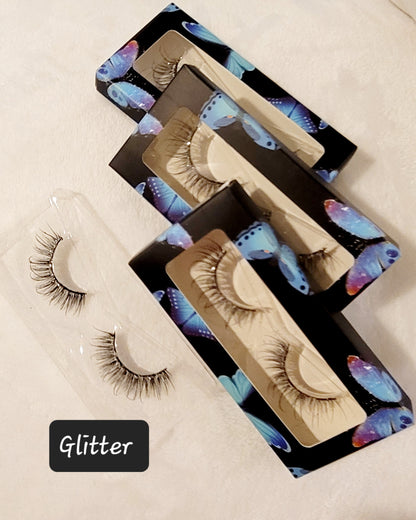 35mm Eyelashes Mixed with Diamond
