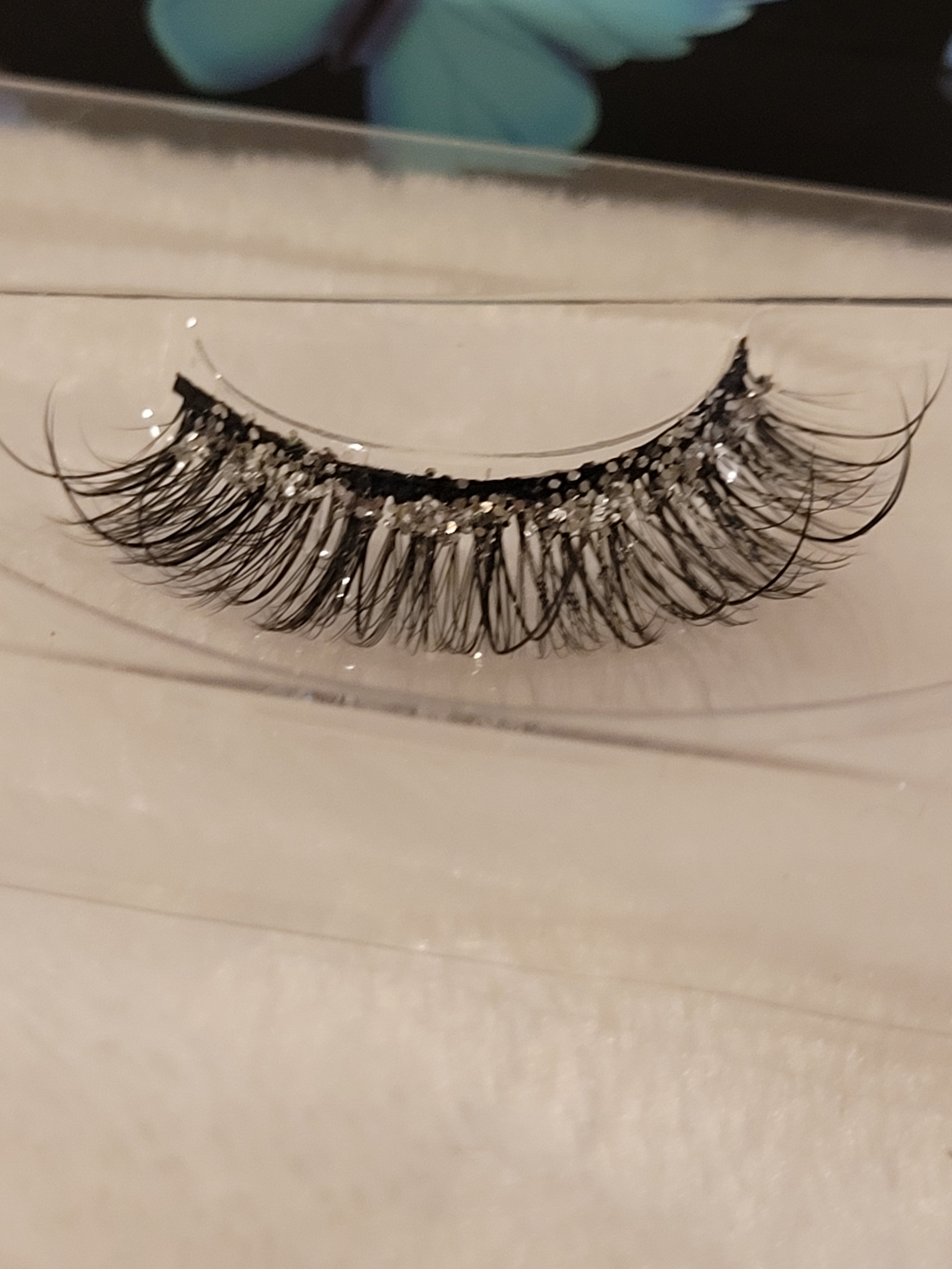 35mm Eyelashes Mixed with Diamond
