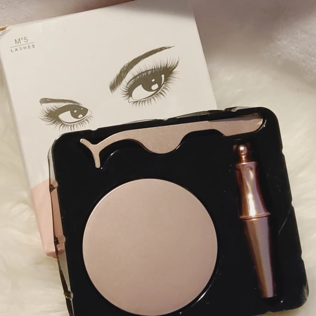 2 Pairs Magnetic Eyelashes &amp; Eyeliner Kit