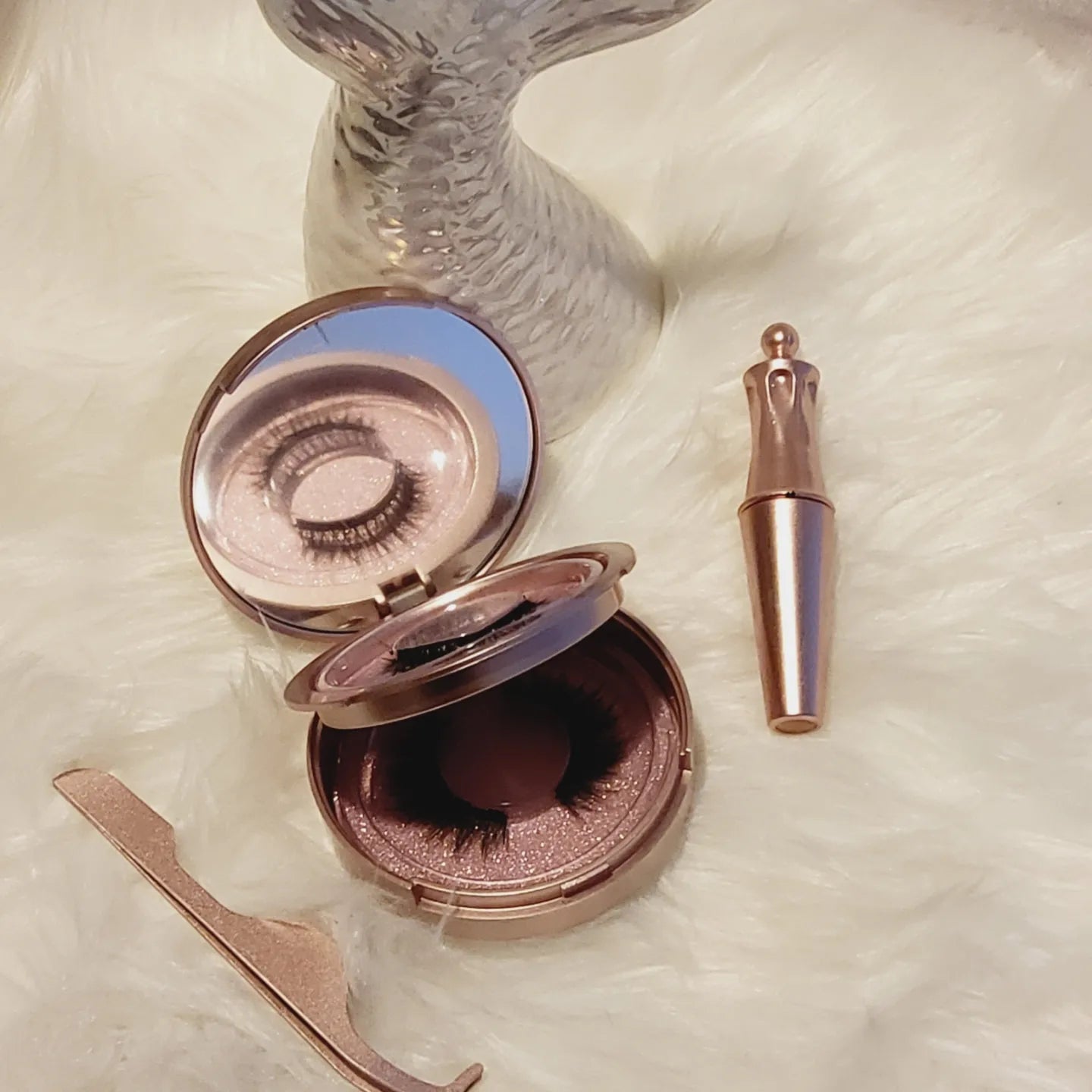 2 Pairs Magnetic Eyelashes &amp; Eyeliner Kit